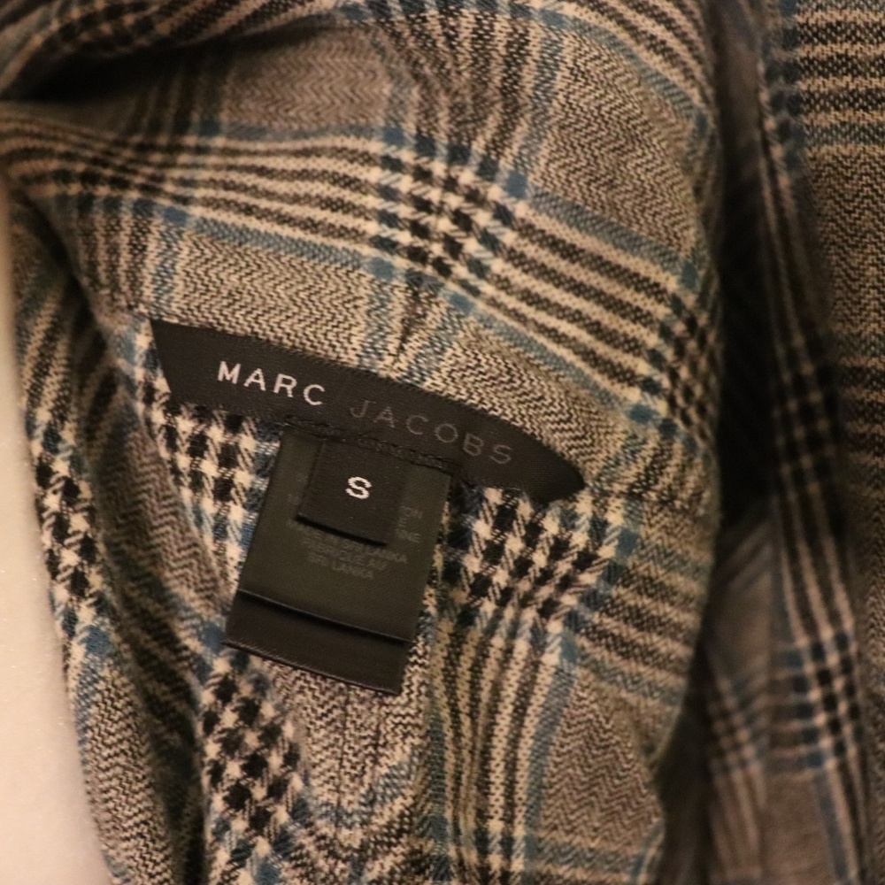 Marc Jacobs | plaid wool blend shawl jacket - Picture 6 of 8